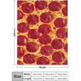 thumbnail image 2 of 3D Funny Realistic Food Pepperoni Cheese Pizza Flannel Fleece Throw Blankets 50"X40" Soft Cozy Fluffy Winter Fall Blanket Cozy Soft Fuzzy Plush Home Decor for Couch Bed Sofa Living Room Bedroom, 2 of 6