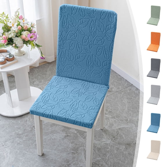 Office Chair Cushion Stretch Chair Cover 1 Piece Elastic Seat Cushion for Dining Chairs with Small Check Pattern Washable Chair Pad by PALIFEUR