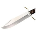 thumbnail image 3 of Wild West Bowie 10.75" 1090 High-Carbon Steel Clip Point Blade 5.25" Handle Fixed Blade Knife w/Leather Sheath, 3 of 6