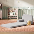 thumbnail image 6 of Danolapsi Kids Couch, 2-in-1 Convertible Teddy Fleece Fabric Toddler Sofa Chair, Soft Fold Out Couch Lounger for Kids, Comfy Children's Sofa Bed for Playroom, Nursery, Birthday Gift, 6 of 7