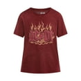 thumbnail image 4 of Time and Tru AC/DC Flames Women's Graphic Tee, Sizes XS-XXXL, 4 of 4