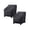 A002- Black, variant on Patio Furniture Covers 2 Pack Waterproof Adirondack Chair Covers All Weather Resistant Dustproof Tear Resistant 600D Oxford Cloth for Lawn Deck Backyard Outdoor Seating Areas