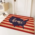thumbnail image 5 of Wzzjkit Patriotic Door Mat 4th of July Doormat Independence Day Decoration Red White and Blue Welcome Mat Non Slip Rubber Backing Outdoor Indoor Entryway Floor Mats Home Festival Decor, 5 of 6