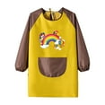 thumbnail image 3 of Teen Painting Smock Artist Apron For Painting Long Sleeve Yellow Smock Pair With A Pocket Paint Smocks For Kids 9-12 Years For Girls, 3 of 4