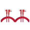 thumbnail image 1 of sweethay Línea de datos tejida de nailon de doble codo de 1/2/3 metros para Android USB 3,0 Cable de datos de teléfono Cable de repuesto Type5 NO5, 1 of 5