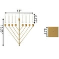thumbnail image 5 of Vintiquewise Nine Branch Electric Chabad Judaica Chanukah Menorah Gold, 5 of 8