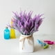 thumbnail image 4 of Muyoka 5 piezas de flores de lavanda artificiales de Provenza, ramo de flores falsas, flores de seda para decoración del hogar Muyoka Hogar, 4 of 6