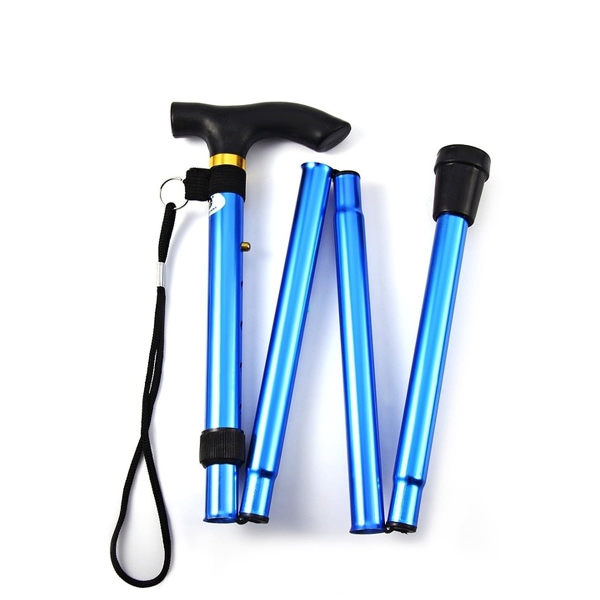 Foldable Trekking Pole Anti-Shock Walking Hiking Stick Alpenstock 4