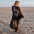 thumbnail image 3 of Idoravan Cardigans for Women Spring Women Lace Bohemian Beach Long Oversized Kimono Coat, 3 of 9