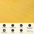 thumbnail image 6 of World Rug Gallery Contemporay Solid Reversible Plastic Indoor and Outdoor Picnic Mat, Camping Rug, RV Rug - YELLOW 3'x5', 6 of 9
