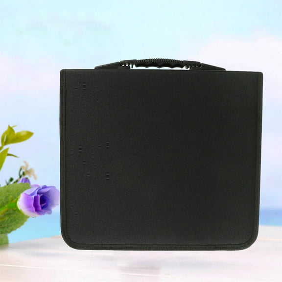 MLINS  320 Discs DVD Case Storage Bag 288 CD Albums Binder Holders Black