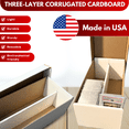 thumbnail image 6 of Premium Graded Shoe Box (1 Pack) Card Storage Holds 300 Toploaders & 100 Graded Cards - Graded Card Cardboard Box - Card Storage For Sports Gaming Baseball Basketball Football Cards - MADE IN USA, 6 of 10