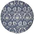 thumbnail image 2 of Safavieh Dip Dye Riagan Floral Area Rug, Navy/Gray, 7' x 7' Round, 2 of 8