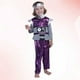 thumbnail image 3 of 1 juego de accesorios Poppin para niños, disfraz de robot para cosplay, ropa de juego de rol para niños, ropa de actuación para niños, talla M, morado, 3 of 7