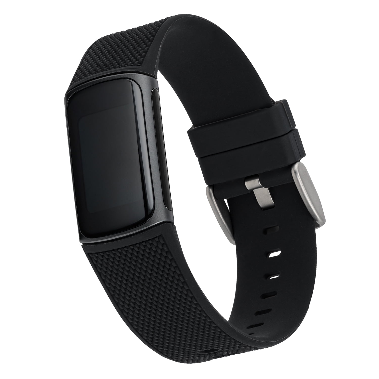 WITHit 3-Pack (Black Silicone Band, Black Mesh Band and Blue/Black Sport Silicone Band) for Fitbit Charge 5 & Charge 6
