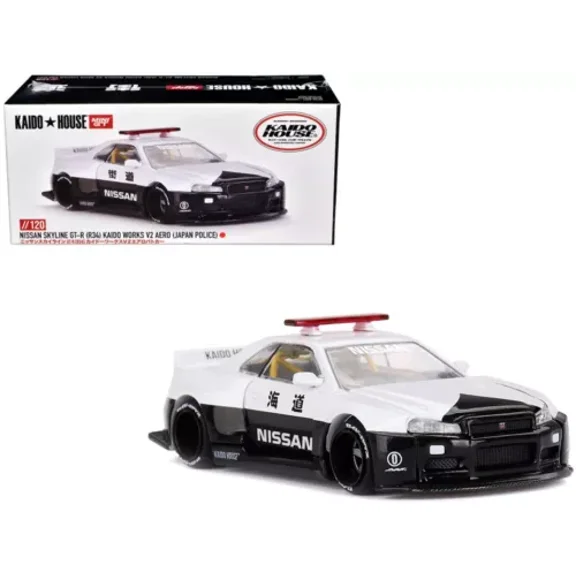 Dronehint.com Kaido House x MINI GT 1:64 Skyline GT-R R34 (V2 Aero) Model Car Brand New Sealed