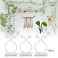 thumbnail image 1 of 10Pcs Wall Rattan clamp ,Vines Traction Invisible Shelf ,Plant Fixer Wall Vines Fixture Plant Climbing Wall Fixture Clips for balcony Decoration White M, 1 of 10