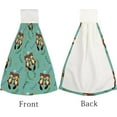 thumbnail image 3 of Hanging Towels 2 Pcs, Dish Towels Cute Couple Beaver Absorbent Hand Towels with Hanging Loop Washcloth for Bathroom Kitchen, 3 of 6