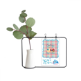 thumbnail image 1 of Camel Bird Castle Red Blue Square Transparent Glass Hanging Vases Decoration Bottle, 1 of 2
