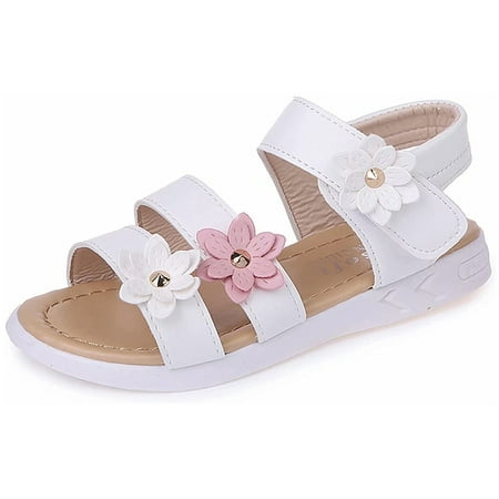 

THE WILD Comfortable Fashion Summer Baby Girl Flower Sandals Shoes Beach Flower Girl Cute Flat