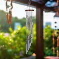 thumbnail image 5 of Wind Chimes for Outside with 12 Metal Tubes Wind Bells, 23 Inches Melody Windchimes Outdoors for Farmhouse Garden Patio Home Decor （Silver）, 5 of 6