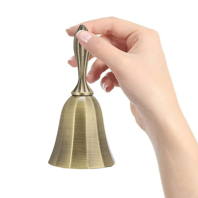 OKBY Campana de Mano - Campana de recordatorio de Contador de Campanilla de Barra Creativa para Servicio de Bar de Clase de Comedor(Verde)