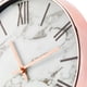 thumbnail image 3 of Reloj de pared mDesign moderno y elegante de 29,21 cm con marco de oro rosa, 3 of 7