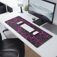 thumbnail image 2 of Pink Curly Pattern mouse Padswaterproofwashable Line Series for Office Home Work GamingmousematRubber Base Mousepad with Stitched Edges 31.5x11.8inches, 2 of 7