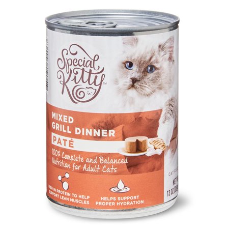 Special Kitty Mixed Grill Dinner Pate Wet Cat Food, 13 oz - Walmart.com