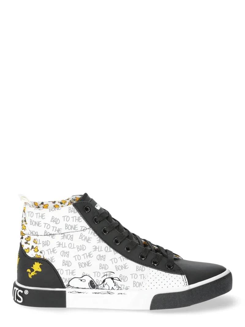 Snoopy Men's High-Top Sneakers, Sizes 7-12 - Walmart.com