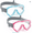 01-Blue & Pink, variant on Vvinca Kids-Goggles with Nose Cover, Diving Mask Elastic Fabric Strap Anti Fog Anti Shattered Lens for Kids Swim Goggles 3-14