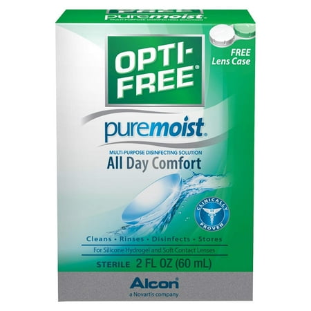 2 Pack - Opti-free Pure Moist Solution, 2 Oz Each