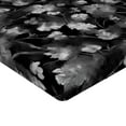 thumbnail image 4 of Ambesonne Buds Pattern Fitted Sheet, Dreamy Floral Gothic, Full Size, Charcoal Grey Pale Grey, 4 of 5