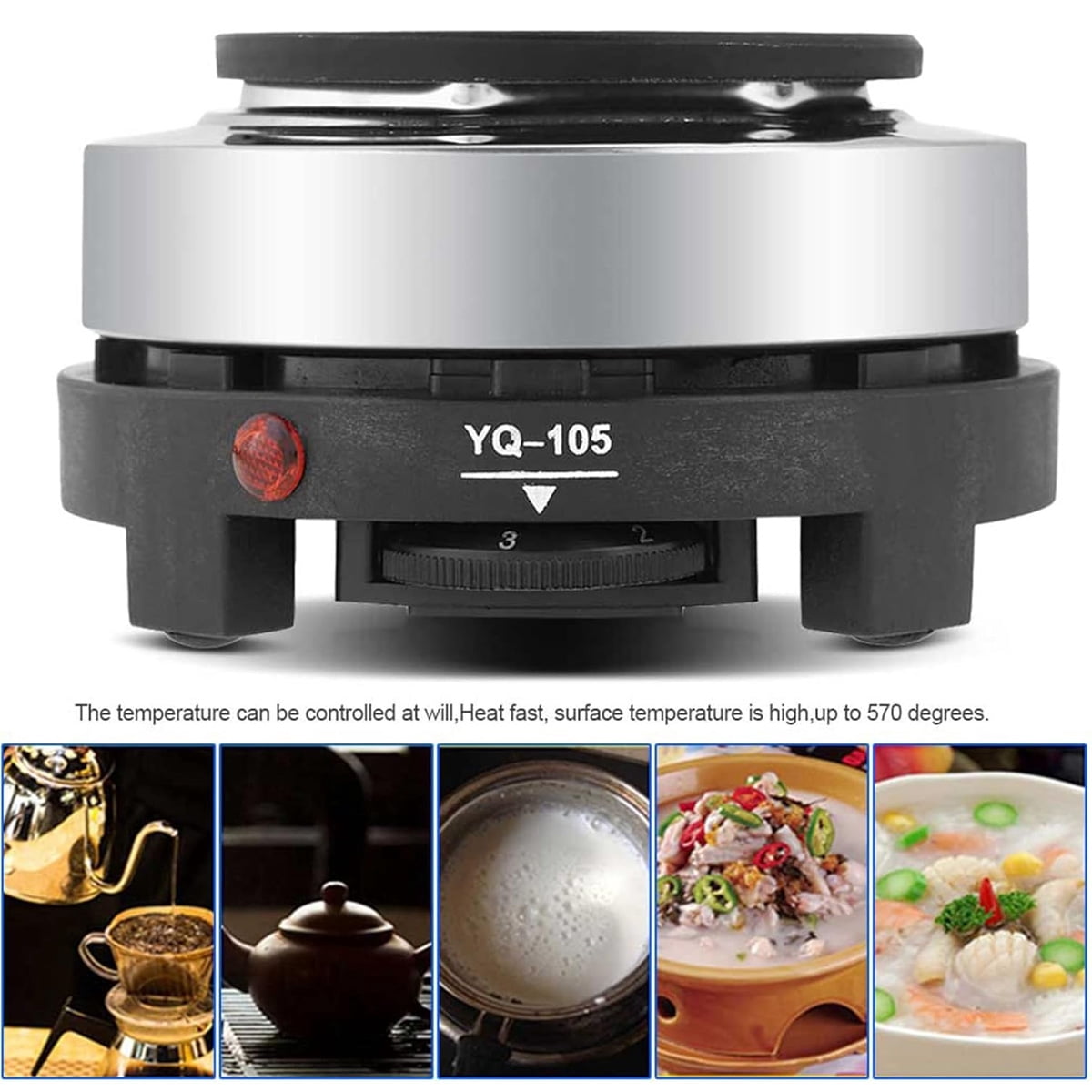 Portable 110V 500W Electric Mini Stove Hot Plate Multifunction Home Heater