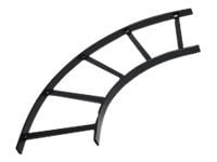ICC ICCMSLFT90 - Cable raceway flat corner - black powder coat