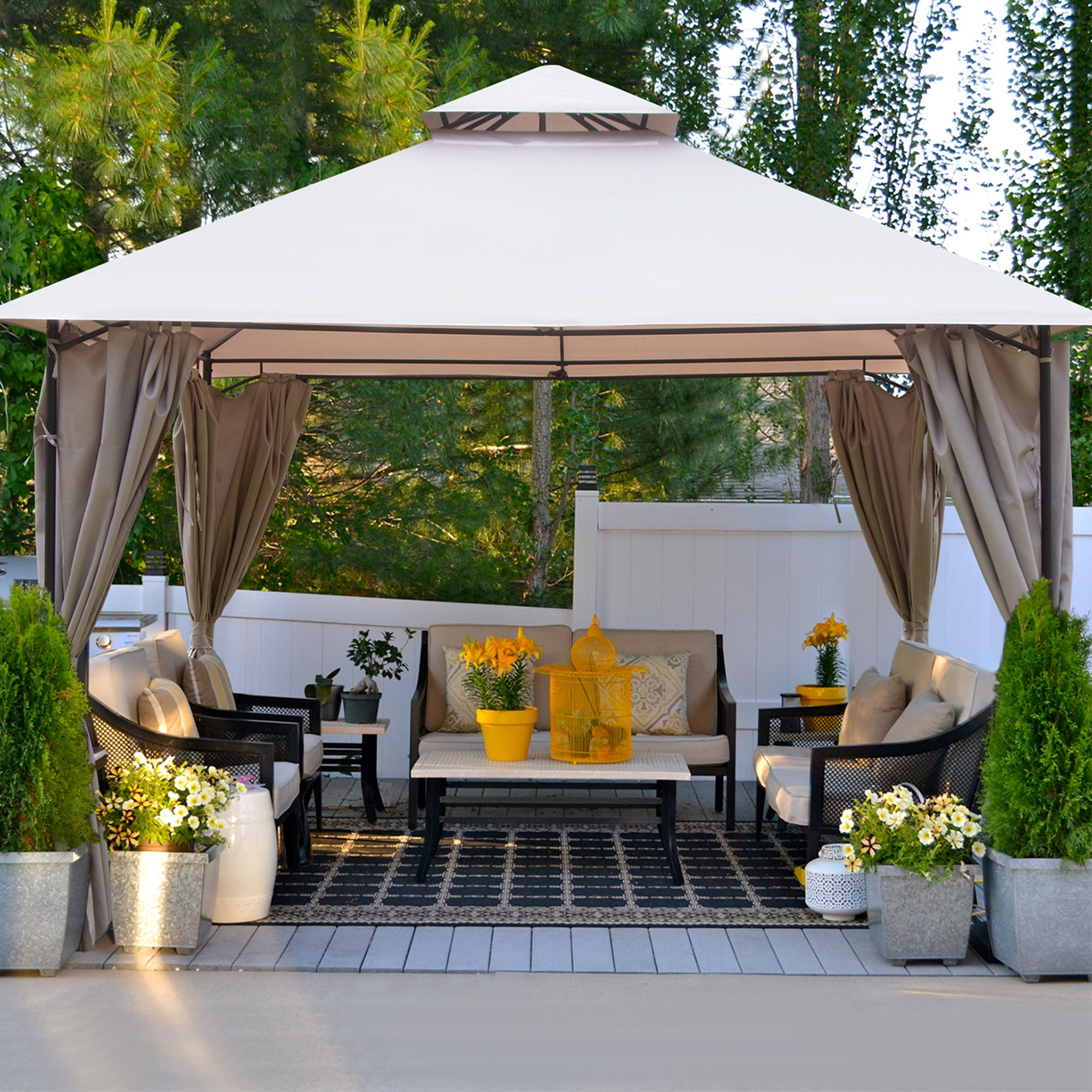 CoSoTower 10'x13' Gazebo for Patios Tent Outdoor Canopy Shelter with ...