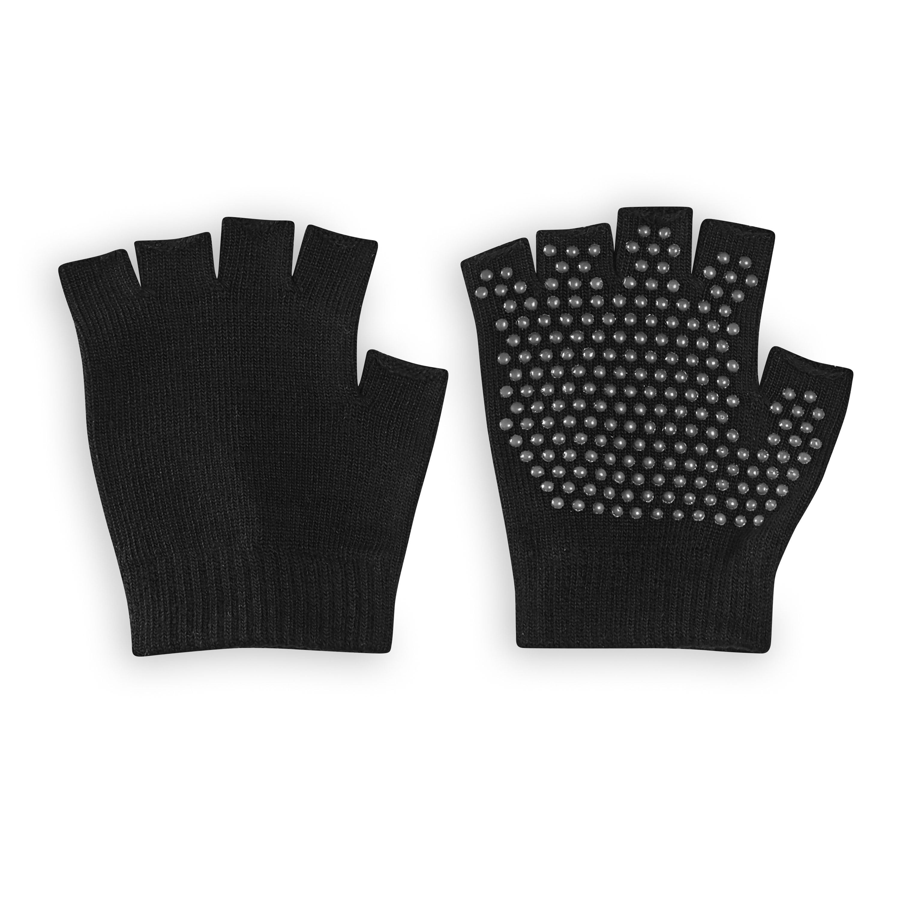 Evolve by Gaiam Yoga Gloves, Silicone, Black