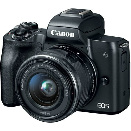 Restored Canon 2680C011 EOS M50 Mirrorless 15-45mm IS STM Kit Lens, Black (Refurbished)