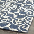 thumbnail image 3 of SAFAVIEH Cambridge Kimberly Geometric Wool Area Rug, Navy/Ivory, 5' x 8', 3 of 7