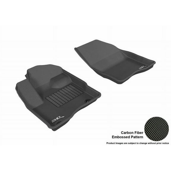 3D MAXpider 2010-2019 Fits Ford Taurus Kagu 1st Row Black Carbon Fiber Embossed Pattern Floor Mat L1FR01811509