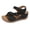 Black, variant on Rokment Women's Orthopedic Platform Wedge Walking Sandals with Arch Support Boho Beach Trendy Casual Flower Orthotic Chunky High Heels Dress Summer Shoes for Vacation Black Size 6