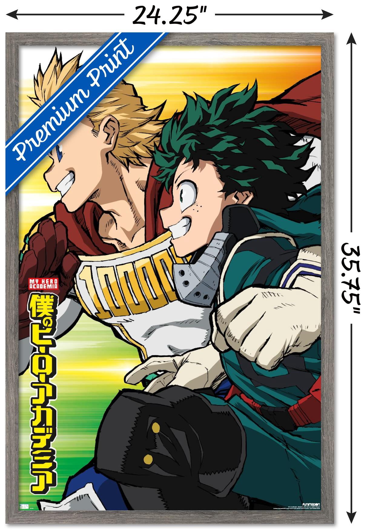 My Hero Academia: Season 4 - Teaser Visual Wall Poster, 22.375" x 34" Framed