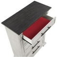 thumbnail image 6 of Faith Transitional  Style 5-Drawer Chest Made With Wood in Antique White, 6 of 14