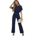 thumbnail image 2 of Womens Jumpsuit Casual Wide Legs Ladies Evening Party Long Playsuit, 2 of 5