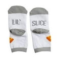 thumbnail image 2 of Dad Baby Matching Sock Set, Big Little Slice Pizza Socks for Parent Baby, White, 2 of 2