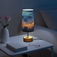 thumbnail image 6 of Wobogo Skull Cemetery Bedside Lamp Touch Control Table Lamp with USB A+C Charging Ports & AC Outlet 3-Way Dimmable Nightstand Lamp with Linen Fabric Shade for Bedroom Living Room, 6 of 8