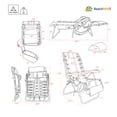 thumbnail image 6 of Ultimate Heavy Duty Padded Backpack Beach Chair for Adults with Footrest & Cooler Pouch | Lay Flat, 5 Reclining Positions | Removable Insulated Cooler Pouch | 300 lbs Weight Capacity, 6 of 9
