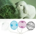 thumbnail image 4 of Visland Hanging Chicken Feeder Hamster Rabbit Treat Ball Vegetable String Ball Poultry Fruit Holder with Adjustable Height Stainless Steel Chain Easy Assembly Feeding Tool for Poultry Chinchillas, 4 of 7