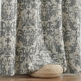 thumbnail image 6 of Curtainking Blackout Curtains for Bedroom Thermal Curtains Floral Patterned Living Room Vintage Country Curtain,84 inch 2 Panels,Dark Grey, 6 of 9