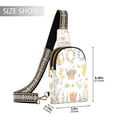 thumbnail image 2 of Stylish Leather Crossbody Bag 8.46x5.9x2.16In Easy To Carry Multi-Purpose Travel Hiking Shopping Fashion Bag Cartoon Easter Elements, 2 of 7